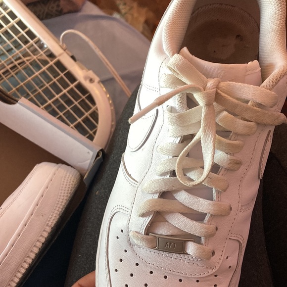 AIRFORCES all white low tops - Picture 2 of 4